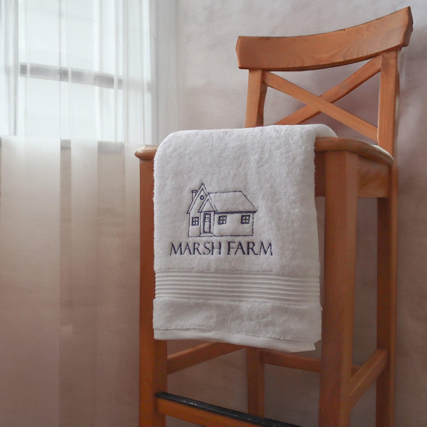 Rustic Farmhouse Embroidered Towels – Perfect for Country Homes