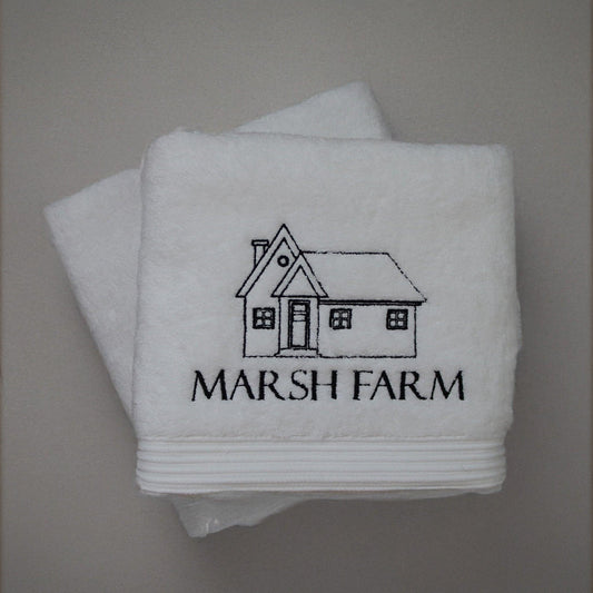 Rustic Farmhouse Embroidered Towels – Perfect for Country Homes